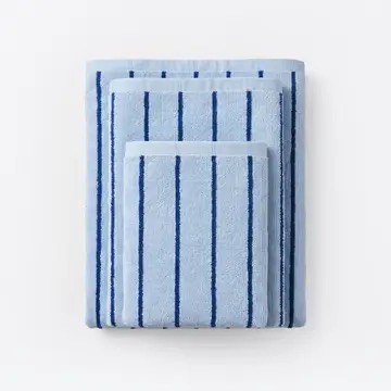 Strand Stripe Towels - Soft 100% Cotton Bathroom Towels - Image 15