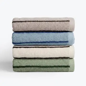 Strand Stripe Towels - Soft 100% Cotton Bathroom Towels - Image 7