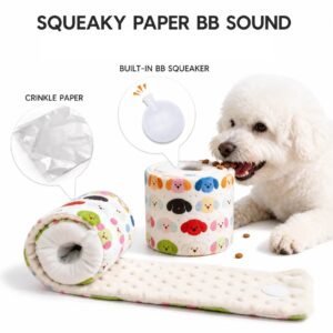 Dog Snuffle Roll Toy – Treat Puzzle & Squeaky Toy