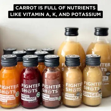 Vegan Carrot + Ginger + Turmeric Shot — 12 X 60ml - Image 10