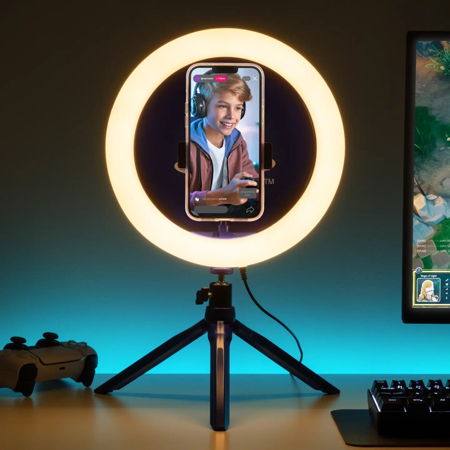Playstation Streaming Light with Filled Centre - Image 2