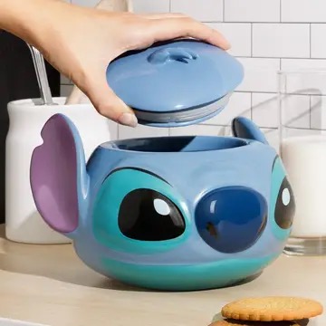 Disney Stitch Shaped Cookie Jar - Image 3
