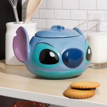 Disney Stitch Shaped Cookie Jar