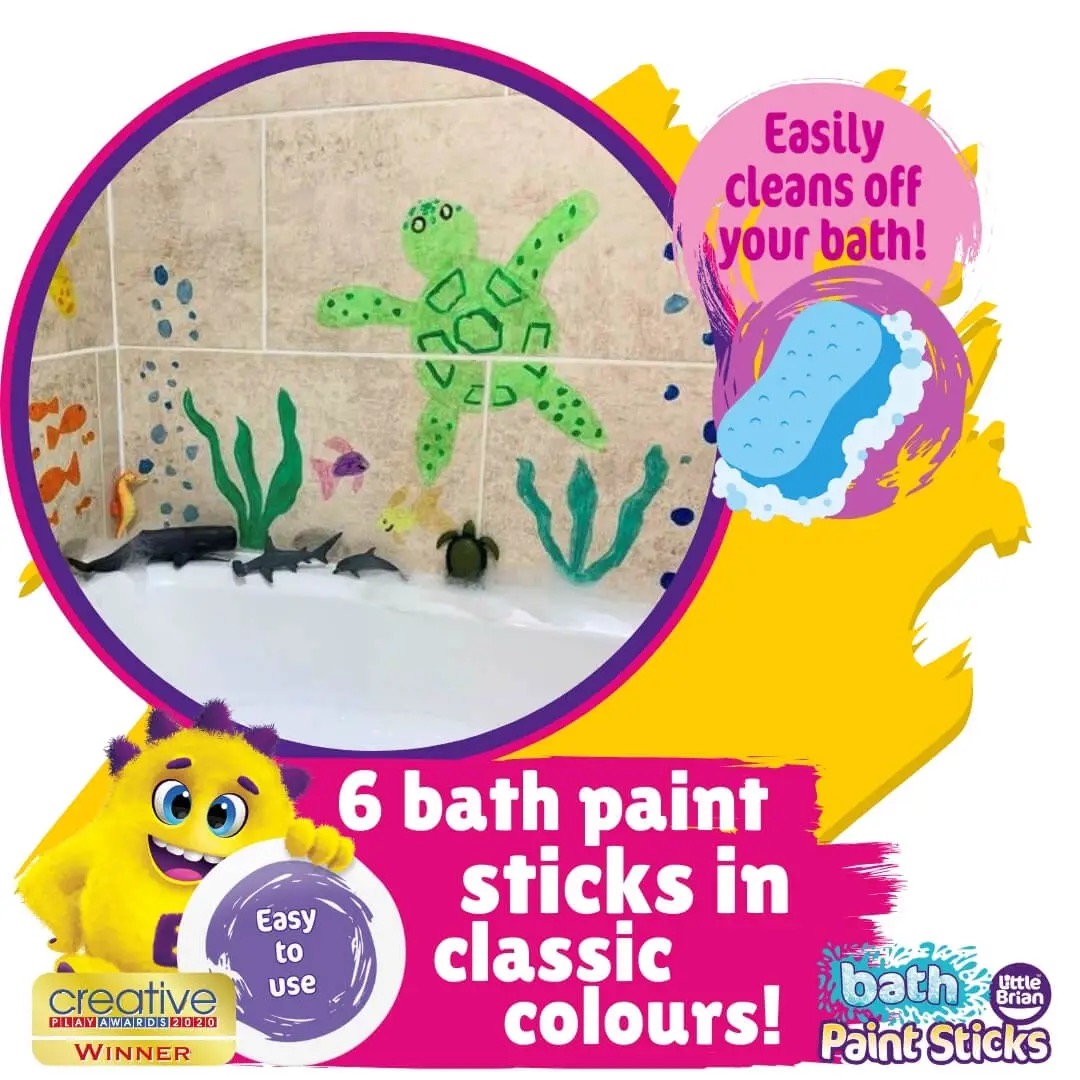 Little Brian Bath Paint Sticks RRP £7.99 - Image 3