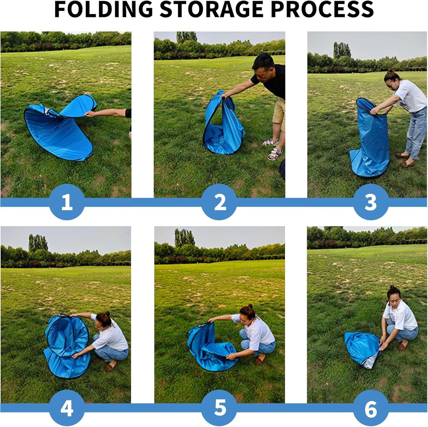 Portable Privacy Tent 185cmx120cm Colours Vary - Image 4
