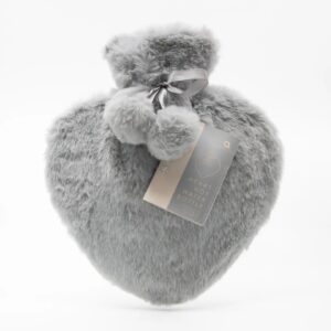 Aroma Home Faux Fur Heart Hot Water Bottle