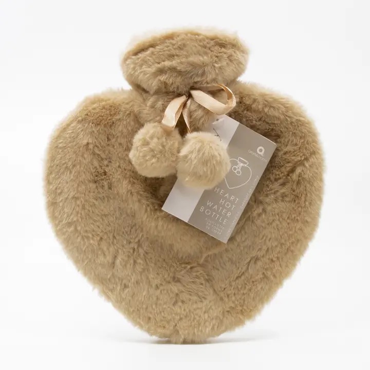 Aroma Home Faux Fur Heart Hot Water Bottle - Image 3