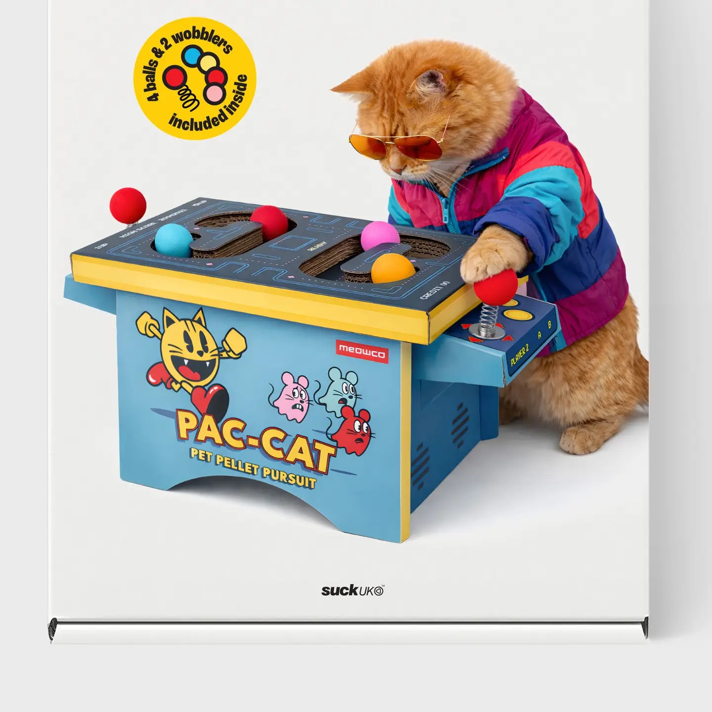 Cat Toy Arcade - Cardboard Pacman Inspired Arcade Machine - Image 2