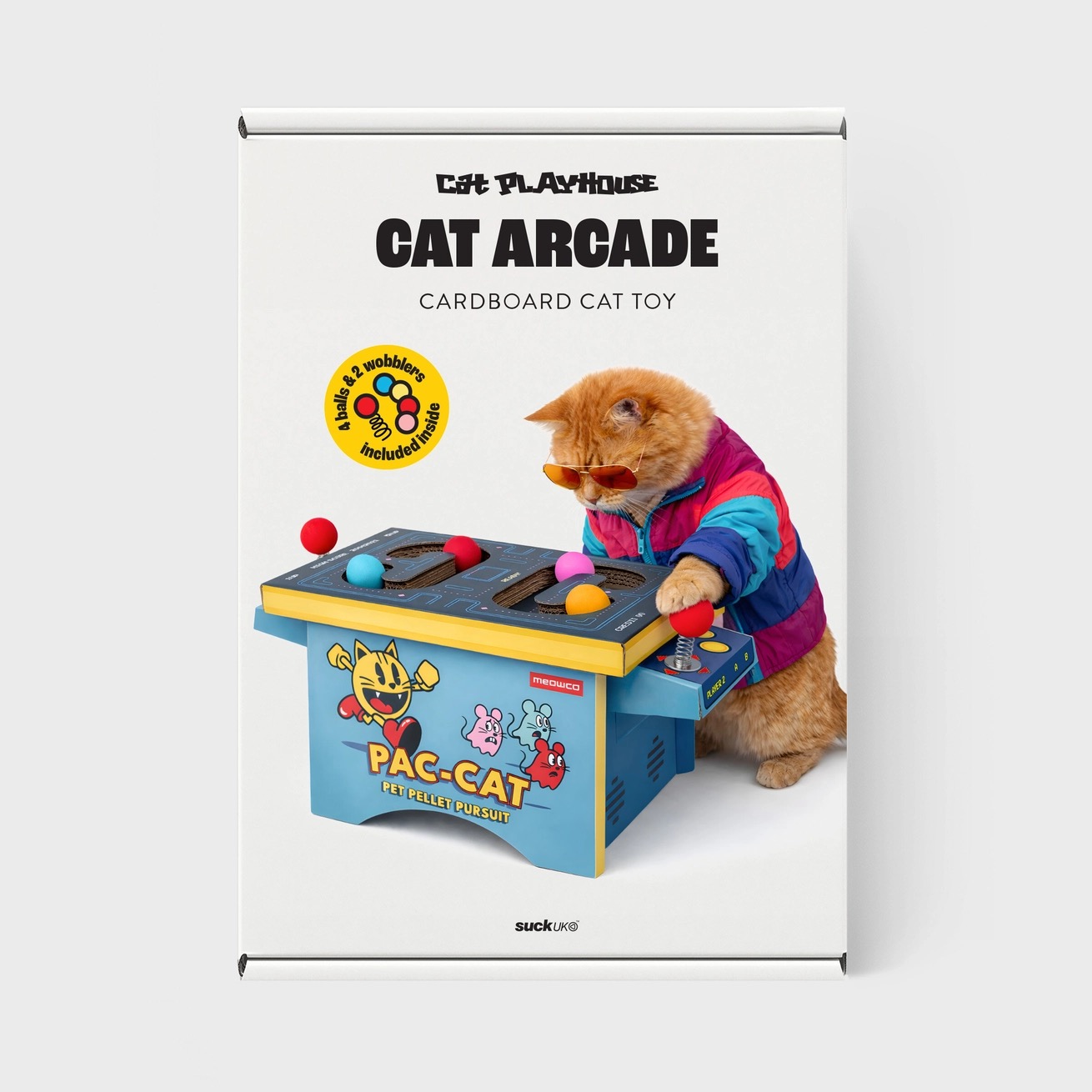 Cat Toy Arcade - Cardboard Pacman Inspired Arcade Machine - Image 9